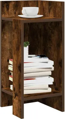 Produktbild von Möbel Beistelltisch mit Ablage Räuchereiche 25,5x27x60 cm - Beistelltische 858550