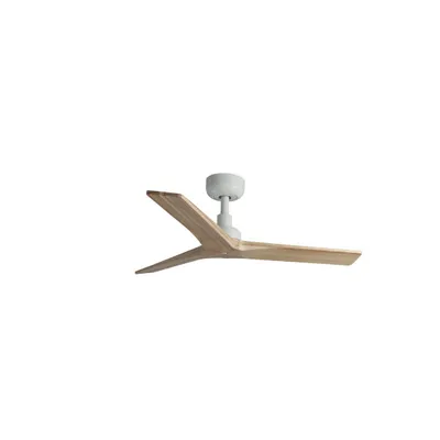 Produktbild von Energiespar Deckenventilator mit Fernbedienung Klim S Weiß-Eiche 92 cm