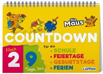 Produktbild von Countdown für die Schule mit der Maus: Aufstellbuch für Kinder ab 5 Jahren