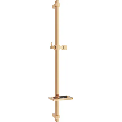 Obrázek produktu pro Mexen DQ sprchová úchytka s nádobou na mýdlo 80 cm, Zlatorůžová - 79381-60