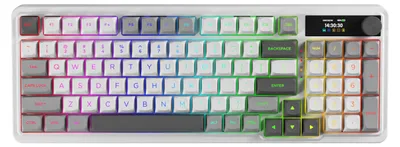 Produktbild von REDRAGON K719PK-RGB-PRO GALATIN PRO, Verkabelt & Kabellos, USB + RF Wireless + Bluetooth, Mechanischer Switch, Weiß