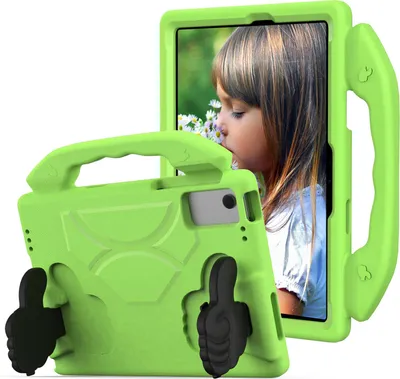 Image de Étui pour enfants pour Samsung Galaxy Tab A11 Plus/ A11+ 11" 2025, étui léger en mousse EVA avec poignée et support Vert