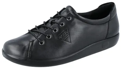 Image de Ecco Chaussures basses SOFT 2.0 Femmes Cuir lisse NoirTaille:35