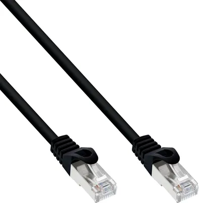 Produktbild von InLine Patchkabel, SF/UTP, Cat.5e, schwarz, 20m, 20 m, Cat5e, SF/UTP (S-FTP), Schwarz