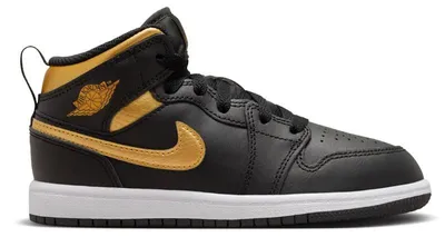 Obrázek produktu pro Jordan 1 Mid Metallic Gold Black (dětská verze) - EU 35