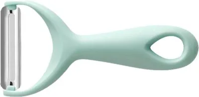 Produktbild von Famanu Küchenschäler mit rutschfestem Griff und scharfen Klingen - blau