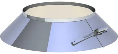 Produktbild von Jeremias DW-ECO 2.0 Wetterkragen Ø 450mm Doppelwand Edelstahl Abgassystem für Außenschornsteine und Verbindungsleitungen
