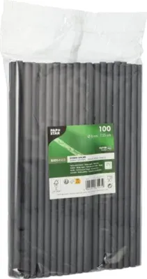 Produktbild von PAPSTAR 87997 - Schwarz - Papier - 25 cm - 8 mm - 100 Stück(e) - 200 mm