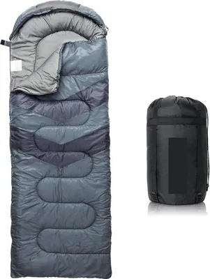 Produktbild von Famanu Schlafsack für Erwachsene & Kinder mit Kompressionssack – Ultraleichter 3-4 Jahreszeiten Schlafsack, wasserdicht, leicht, klein, für Camping