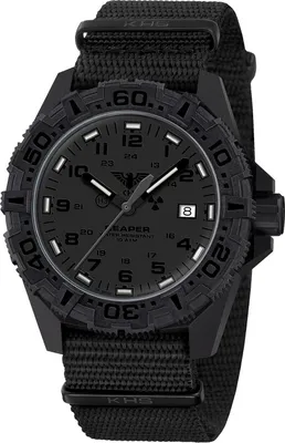 KHS RE2XTF.NB Herrenuhr mit Textilband Schwarz Reaper MKII XTAC 1