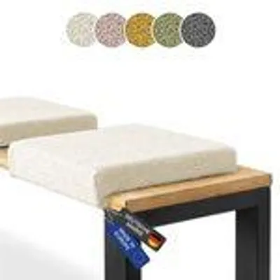 Produktbild von Bankauflage Klemmkissen 1 Leiste, Boucléstoff beige