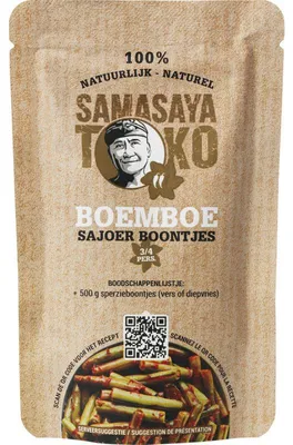 Produktbild von Samasaya Boemboe Sajoer Boontjes 90g – Aromatische Gewürzmischung für grüne Bohnen