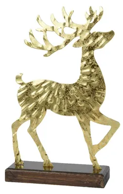 Produktbild von Hirsch Eisen l5b21h31 cm Gold Weihnachten Decoris