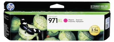 Zdjęcie produktu dla HP 971XL oryginalny wkład atramentowy purpurowy XL, Wysoka (XL) wydajność, Purpurowy, Tusz na bazie pigmentu, 80,5 ml, 1 szt., 6600 stron(y)