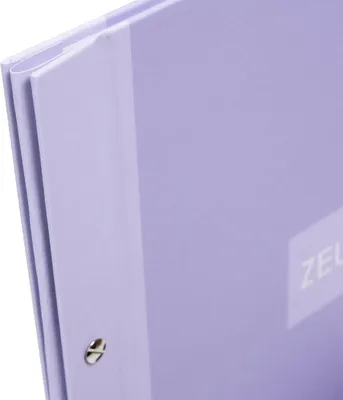 Produktbild von Zeugnismappe Zweiklang, A4, flieder, 12 Klarsichthüllen