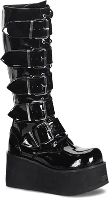 Produktbild von Demonia | Stiefel - Trashville-518 - Schwarz - EU 40 - Veganleder - Gothic - Plateau - Schnallen