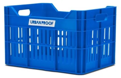 Produktbild von URBAN PROOF Fahrradkiste aus recyceltem Kunststoff 30L 40x30x25cm, Königsblau