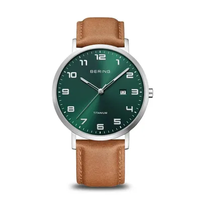 Produktbild von Herrenuhr BERING 18640-568 klassisch in Grün