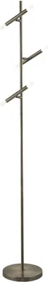 Immagine prodotto di Lampada da terra LED in metallo regolabile alta 150 cm in nichel opaco luce bianca calda 2700 K 342 lm design retrò