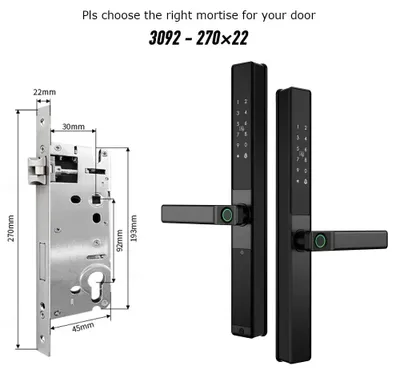 Obrázek produktu pro Chytrý Wi-Fi zámek - Elektronický zámek - Biometrický zámek - Zámek s rozpoznáváním otisků prstů - Inteligentní zámek