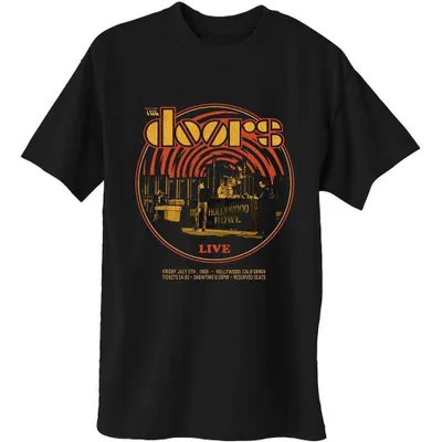 Image de The Doors 68 Retro Circle Black L T-shirt