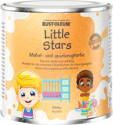 Produktbild von Little Stars Möbelfarbe und Spielzeugfarbe Kürbiswagen orange metallic 250 ml