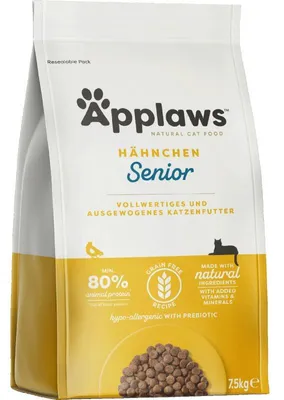 Produktbild von APPLAWS Senior Chicken - trockenfutter für Katzen - 7 5kg