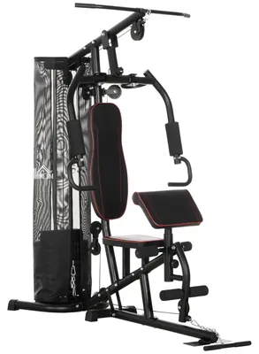 Imagen del producto de Gimnasio - Estación de ejercicios de fuerza - Aparato de fitness - Jaula de entrenamiento - Estación de ejercicios -  - Estructura de acero