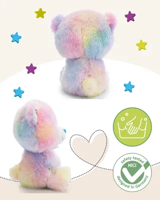 Produktbild von Kuscheltier Bär Regenbogen NICI GLUBSCHIS Snoomi 15cm - 62858