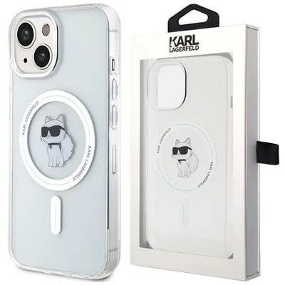 Produktbild von Karl Lagerfeld IML Choupette MagSafe Hülle für iPhone 15  transparent Handyhülle