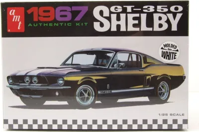 Produktbild von AMT 800 Ford Shelby Mustang GT 350 1967 weiß Kunststoffbausatz 1:25