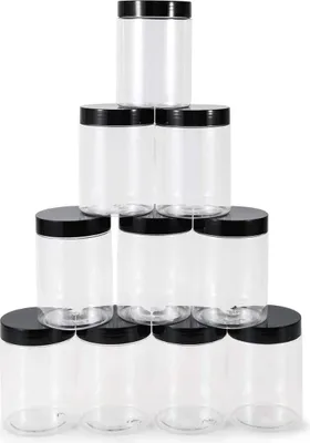 Image de Boîtes en plastique vides - 300 ml - lot de 10 - qualité alimentaire