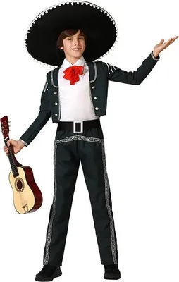 Obrázek produktu pro Atosa Mariachi dětský kostým černý 5-6 let černý 5-6 let