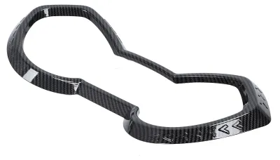 Imagen del producto de Cubierta para el panel de instrumentos de motocicleta, estilo fibra de carbono, resistente al polvo y a los arañazos, con tabla de códigos, para decoración del panel de instrumentos, compatible con XMAX125, XMAX250 y XMAX300