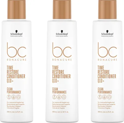 Produktbild von BC Bonacure Time Restore Conditioner 3x200 ml