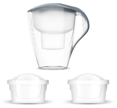 Zdjęcie produktu dla Zestaw Dzbanek Filtrujący Dafi OMEGA Stalowy 4 l Manualny 2 Filtry Unimax