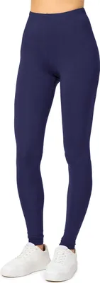 Produktbild von Merry Style Damen Lange Leggings aus Viskose MS10-143 (Dunkelblau, L)