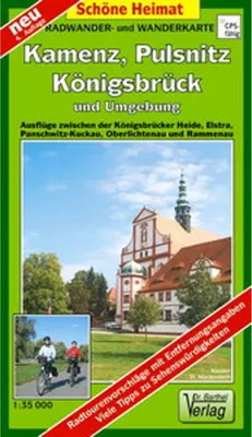 Immagine prodotto di Kamenz, Pulsnitz, Königsbrück e dintorni 1 : 35 000