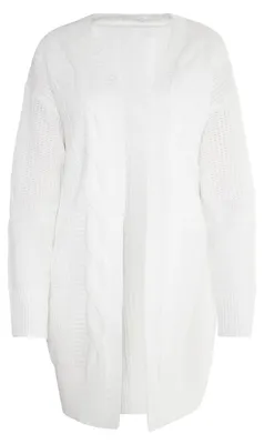 Produktbild von VINAJA damen strickjacke - weiss VINAJA damen strickjacke - weiss, M/L