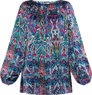 Produktbild von ESHA damen bluse - blau mehrfarbig, S