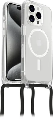 Produktbild von OtterBox React Tasche Apple iPhone 15 Pro Smartphone - Glasklar - Nylon, Plastik Körper - Sturzsicher - Halsriemen - 151,6 mm Höhe x 75,7 mm Breite x 11,2 mm Tiefe
