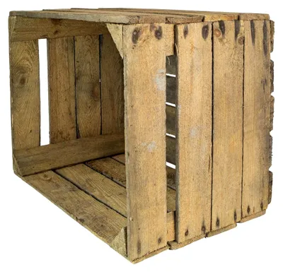 Produktbild von Alte Obstkiste aus Holz für Dekoration und Aufbewahrung ca. 50x40x30cm