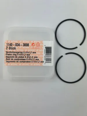 Obrázek produktu pro 2x STIHL original Kolbenringe 11400343008 47x1,2mm MS291 MS311 MS362 FS560