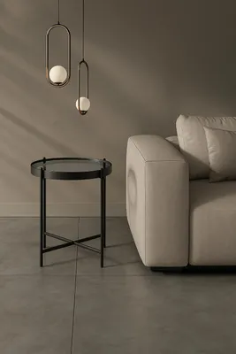Image de Marissa Table basse (38x38x43h) en verre trempé noir