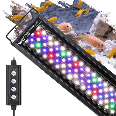 Aquarium-LED-Beleuchtung 22 W, 24/7-Modus, Timer, 7 Farben, ausziehbar