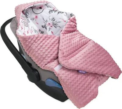 Produktbild von Summer Dream & Old Rose Minky Decke für Kindersitz