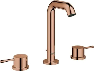 Immagine prodotto di Grohe Essence, mitigeur de lavabo 3 trous, saillie 114mm, avec vidage à tirette, 20296DA1, 20296DA1