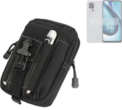 Produktbild von K-S-Trade Gürtel Tasche kompatibel mit Lava Blaze 1X 5G Gürteltasche Holster Schutz Hülle Handy Hülle Smartphone outdoor Handy-Hülle schwarz
