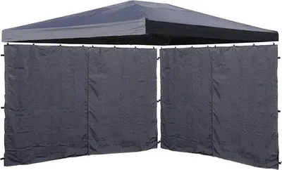 Produktbild von Famanu Pavillon Ersatzdach - Mit Seitenwänden und Belüftung - 3x4 Meter - Antrazitgrau RAL 7012