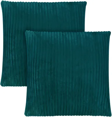 Produktbild von Aspero 2 Kissenbezüge aus Streifen-Flanell 80x80 cm